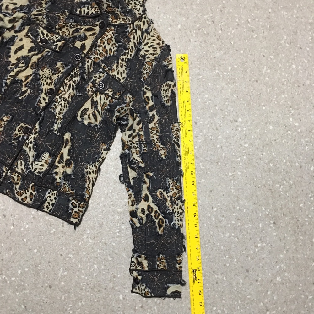 Ic Collection By Connie Jacket Patchwork Animal P… - image 7